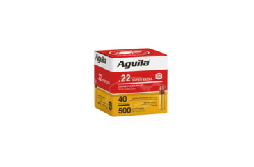 Image of Aguila Ammunition High Velocity .22 Long Rifle 40 Grain Copper Plated Lead Round Nose Brass Cased Ammo, 2000 Round