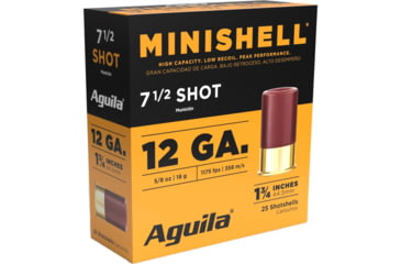 Image of Aguila Ammunition N.7.5 Minishell 12 Gauge 5/8 oz 1 3/4in Shotgun Ammo, 25 Rounds, 1CHB1387