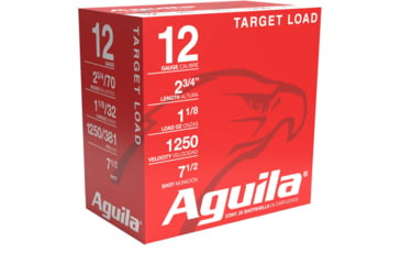 Image of Aguila Ammunition Shotshell 12 Gauge 1 1/8oz #7.5 Shot Shotgun Ammo, 25 Rounds, 1CHB1347