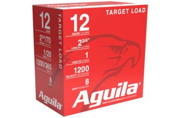Image of Aguila Ammunition Shotshell 12 Gauge 1oz #8 Shot Shotgun Amm, 25 Rounds, 1CHB1305