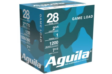 Image of Aguila Ammunition Shotshell 28 Gauge 1oz #7.5 Shotgun Ammo, 25 Rounds, 1CHB2837