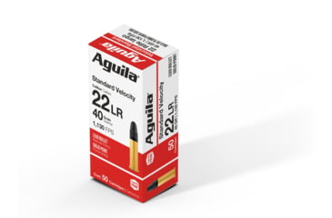 Image of Aguila Ammunition Standard .22 Long Rifle 40 Grain Lead Solid Point Brass Cased Rimfire Ammo, 2000 Rounds