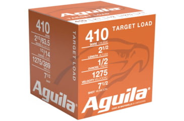 Image of Aguila Ammunition Sub-Gauge .410 Gauge 1/2 oz 2 1/2in 7.5 Shot Centerfire Shotgun Ammo, 25 Rounds, 1CHB4137