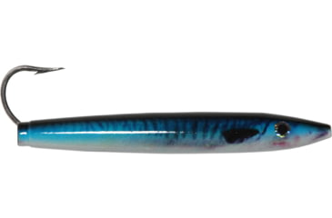 Image of Ahi 6in Live Deception Cedar Plug - Blue Mackerel 150lb Fluorocarbon, CP-600-BM