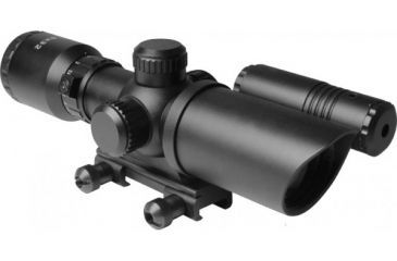 Image of AIM Sports Inc 1.5-5x32 Dual Illuminated Scope w/ Duplex Reticle and Picatinny Mount JSDG15532G-N