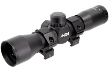 Image of AIM Sports Inc 4X32 Compact Mil-Dot Scope W/Rings, Black, Medium, JTM432B
