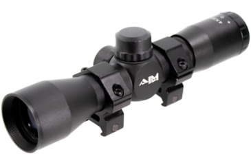 Image of AIM Sports Inc 4X32 Compact Rangfinder Scope W/Rings, Black, Medium, JTR432B