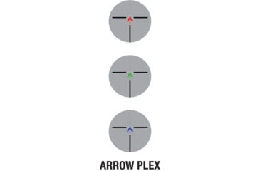 Image of AIM Sports Inc 4X32 Tri Illuminated Scope w/Fiber Optic Sight Arrow Plx Reticle, Black, JTAPO432G