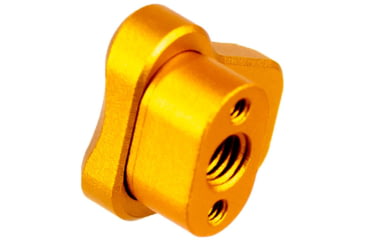 Image of AIM Sports Inc AR-10/AR-15 Oversized AR Mag Release Extension, Anodized Gold, 810099631388