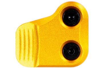 Image of AIM Sports Inc AR-10/AR-15 Oversized AR Mag Release Extension, Anodized Gold, 810099631388