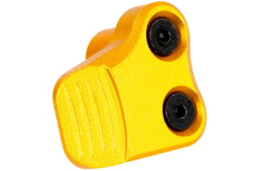 Image of AIM Sports Inc AR-10/AR-15 Oversized AR Mag Release Extension, Anodized Gold, 810099631388