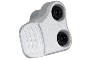 Image of AIM Sports Inc AR-10/AR-15 Oversized AR Mag Release Extension, Anodized Gray, 810099631395