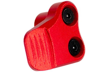 Image of AIM Sports Inc AR-10/AR-15 Oversized AR Mag Release Extension, Anodized Red, 810099631371