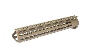 Image of AIM Sports Inc AR-15 Free Float Keymod Handguard, 13.5 inch, Thin-film ceramic coating, Flat Dark Earth Tan, MTK556M-CFT
