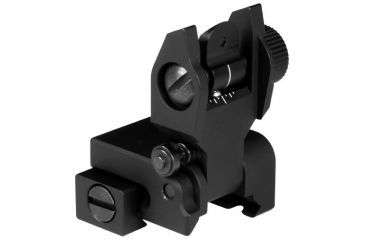 Image of AIM Sports Inc Low Profile Top Mounted Deployable Rear Sight, Black, MT201