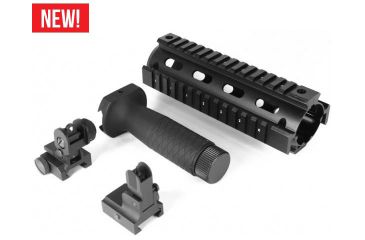 Image of AIM Sports Inc AR/M4 Combo Kit/Carbine Quad Rail/Flip Up Sights/Vertical Grip/V1 ACAR01
