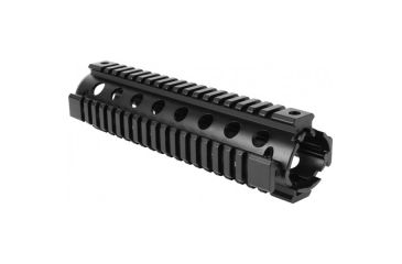 Image of AIM Sports Inc AR Mid-Length Quad Rail 2-Piece, Black, Medium MT053, EDEMO8
