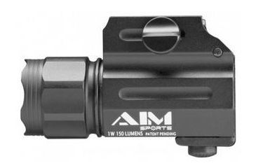 Image of AIM Sports Inc Compact Weapon Light with QR Mount, 220 Lumens, Black FQ220C