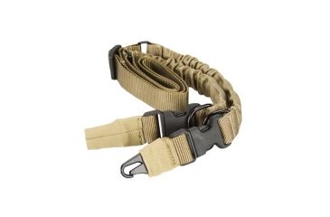 Image of AIM Sports Inc Two One Point Bungee Sling/Steel Clip/Sleve (Heavy Duty)/Tan AOPS02T