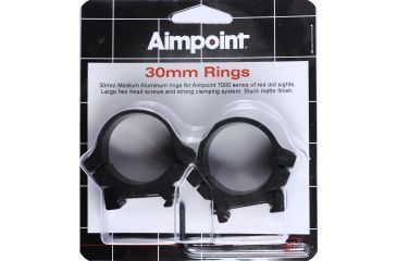 Image of AimPoint 30mm Rifle Scope Ring, Black 12229