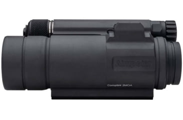 Image of Aimpoint CompM4 Red Dot Reflex Sight Without Mount, 2 MOA Dot Reticle, Black, Semi Matte, Anodized, 12309
