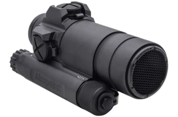 Image of Aimpoint CompM4s Red Dot Reflex Sight Without Mount, 2 MOA Dot Reticle, Black, Semi Matte, Anodized, 12308