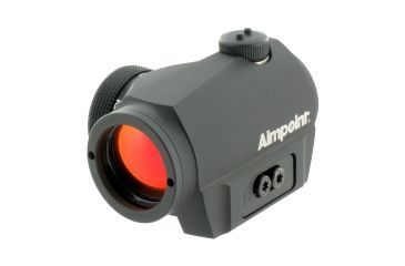 Image of Aimpoint Micro S-1 Red Dot Reflex Sight, 6 MOA Dot Reticle, Black, Semi Matte, Anodized, 200369