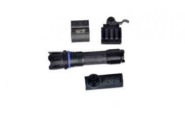 Image of AimSHOT White Wireless Tactical Flashlight Kit with Quick Release Rail Mount, Black TX890-WH
