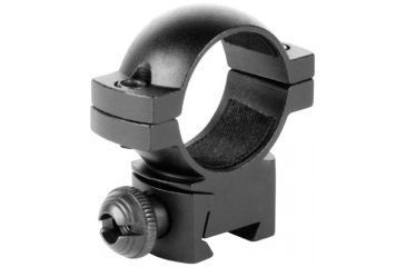 Image of AimSports 1in. Rings 3/8in. Dovetail-Low, Black QD10M