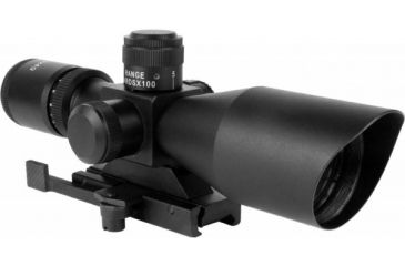 Image of AimSports 2.5-10X40 Dual Ill. Scope /QRM/Mil-Dot, Black JTSDM251040G