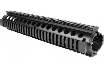 Image of AimSports AR Rifle Length Quad Rail/V2, Black MT051, EDEMO3