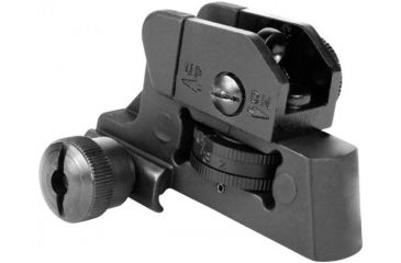Image of AIM Sports Inc Detachable Rear Sight, AR15/M16, Black, MT023