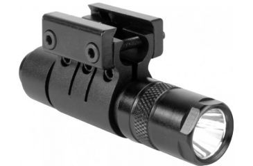 Image of AimSports Flashlight 90 Lumens w/ Mount/Pressure Switch, Black FM90S