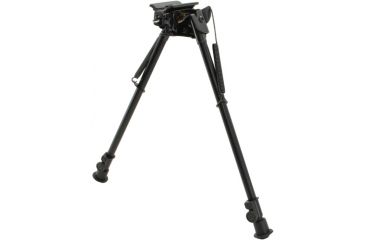 Image of Aimtech Adjustable Heavy Duty Stud Mount Bipod, Lever Locking Pivot, Black, 13.5-23in AFA-10857