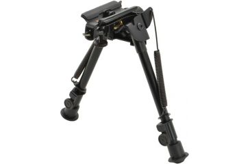 Image of Aimtech Adjustable Heavy Duty Stud Mount Bipod, Lever Locking Pivot, Black, 13.5-23in AFA-10857