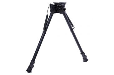 Image of Aimtech Adjustable Heavy Duty Stud Mount Bipod, Lever Locking Pivot, Black, 13.5-23in AFA-10857