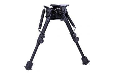 Image of Aimtech Adjustable Heavy Duty Stud Mount Bipod, Lever Locking Pivot, Black, 6-9in AFA-10855