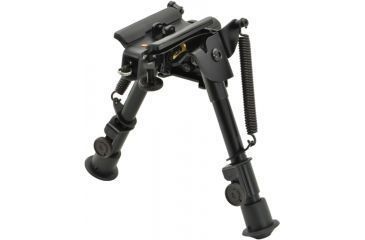 Image of Aimtech Adjustable Heavy Duty Stud Mount Bipod, Lever Locking Pivot, Black, 6-9in AFA-10855