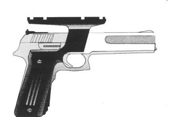 Image of Aimtech Black Mount For Smith &amp; Wesson 422/622/2206 APM11