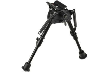 Image of Aimtech Stud Mount 6-9 in Adjustable Lever Locking Pivot Notched Leg Bipod, Heavy Duty, Black, AFA-10755