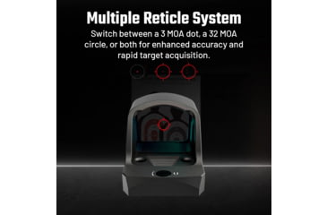 Image of AIMWIN PN320 Red Dot Sight RMR Footprint, Black, PN320