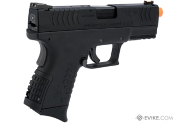 Image of Air Venturi Springfield Armory Licensed XDM Gas Blowback Airsoft Training Pistol, 3.8 Compact, Black, SA-XDM38GBB6-B