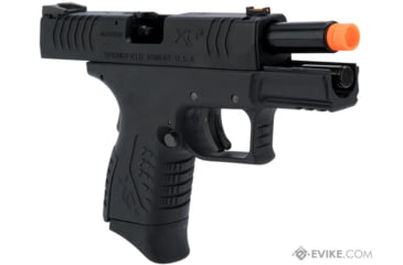 Image of Air Venturi Springfield Armory Licensed XDM Gas Blowback Airsoft Training Pistol, 3.8 Compact, Black, SA-XDM38GBB6-B