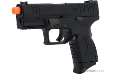 Image of Air Venturi Springfield Armory Licensed XDM Gas Blowback Airsoft Training Pistol, 3.8 Compact, Black, SA-XDM38GBB6-B