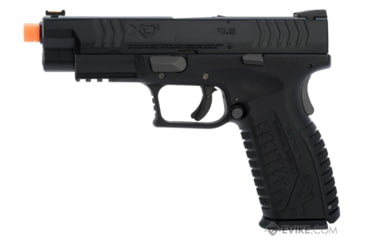 Image of Air Venturi Springfield Armory Licensed XDM Gas Blowback Airsoft Training Pistol, 4.5 Duty, Black, SA-XDM45CBB6-B