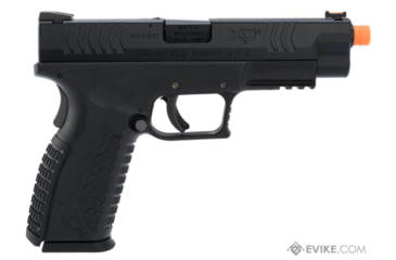 Image of Air Venturi Springfield Armory Licensed XDM Gas Blowback Airsoft Training Pistol, 4.5 Duty, Black, SA-XDM45CBB6-B