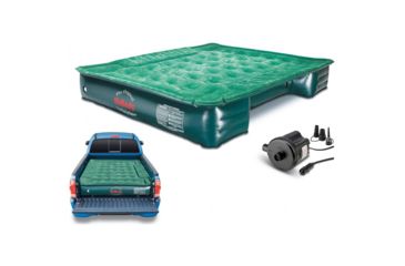 Image of Airbedz Lite Mid-Size 6 to 6.5ft Short Truck Bed Air Mattress w/ DC Corded Pump, Green, PPI PV203C