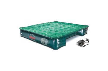 Image of Airbedz Lite Mid-Size 6 to 6.5ft Short Truck Bed Air Mattress w/ DC Corded Pump, Green, PPI PV203C