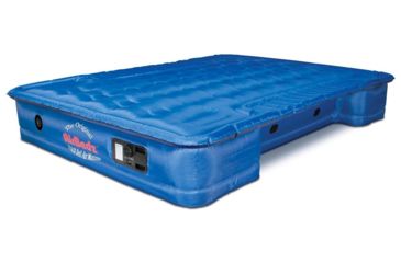 Image of Airbedz Original Full Size 6 to 6.5 ft Short Inflatable Truck Bed w/ Built-in Rechargeable Battery Air Pump, Blue, PPI102