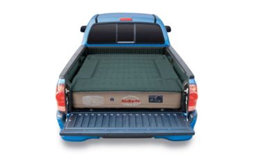 Image of Airbedz Pro3 Full Size 8 Foot Long Inflatable Truck Bed w/ Built-in DC Air Pump, Green/Tan, PPI 301
